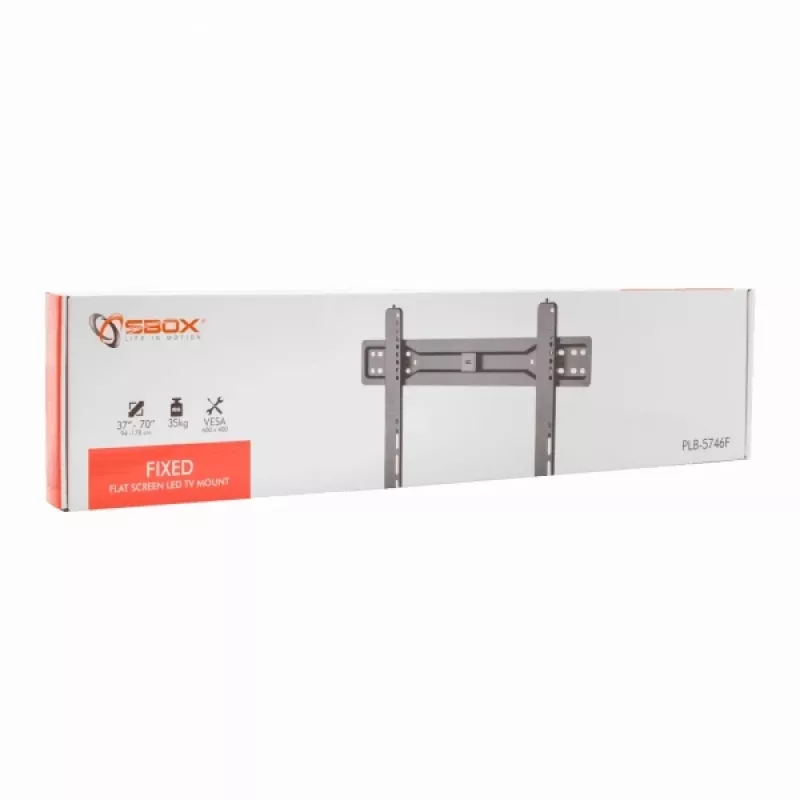 Sbox PLB-5746F fiksuotas plokščiaekranis LED TV laikiklis 37-70 inch 35 kg
