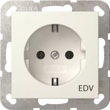 GIRA 445803 SCHUKO kištukinis lizdas su užrašu EDV System 5
