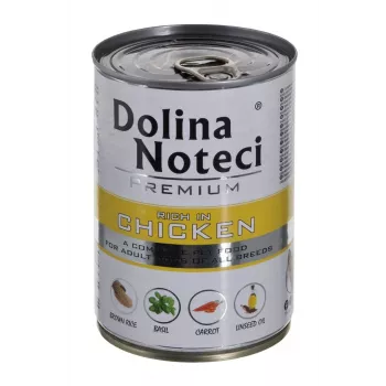 Šlapias šunų ėdalas Dolina Noteci Premium Adult Jautiena Vištiena Kiauliena 400 g, be glitimo, be konservantų