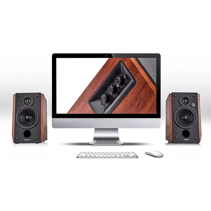 Edifier R1700BTS - Garsiakalbis - Lentyninis - Belaidis - Bluetooth - 66 W (bendra galia) (R1700BTS WOOD)