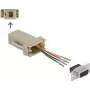 Surenkamasis rinkinys D-Sub 9 kontaktų moteriškas į RJ11/RJ14 DeLOCK 66770