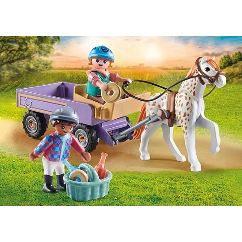 Playmobil 71496 Kaskadų arkliai: Ponio vežimas