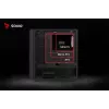 PC korpusas SAVIO Noctis Glass RGB – juodas, ATX/Micro-ATX, 210×410×450 mm, 3×120 mm priekiniai ventiliatoriai