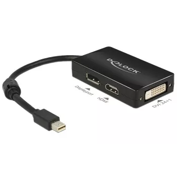 Laidas DeLOCK 0,16 m Mini DisplayPort → DisplayPort / HDMI / DVI-D adapteris