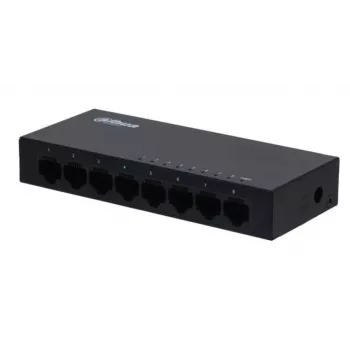 Dahua Technology SG1008-EUR tinklo jungiklis nevaldomas L2 Gigabit Ethernet (10/100/1000) juoda