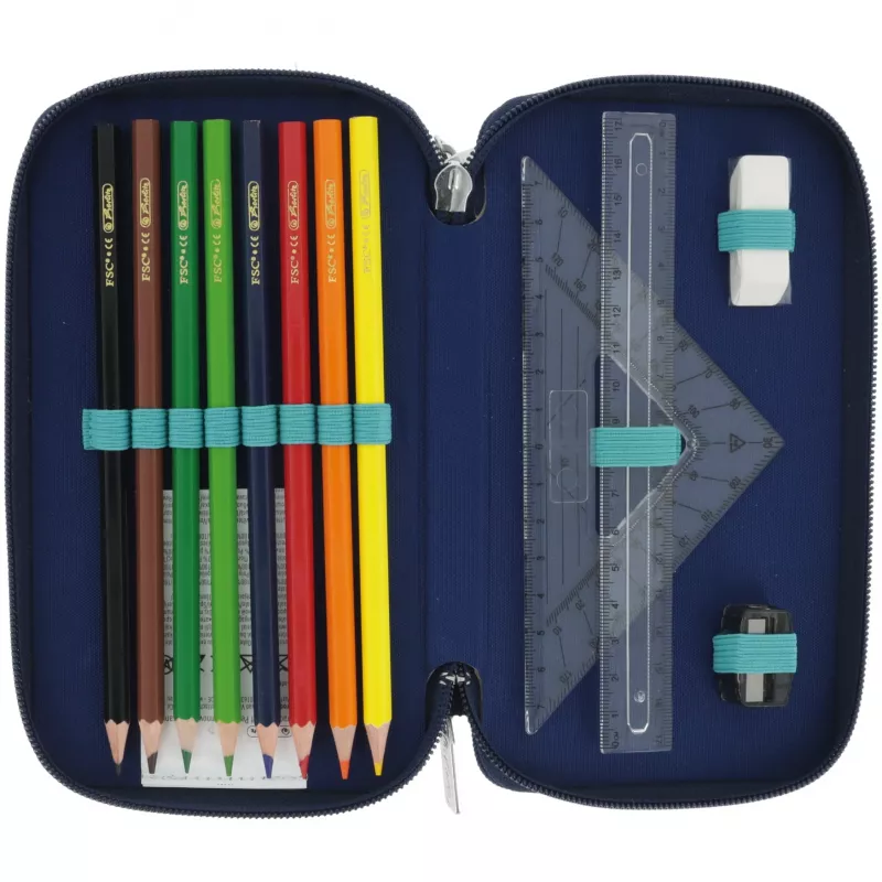 Herlitz TriCase Deep Ocean 31 vnt. mėlynas poliesteris 190x70x115 mm