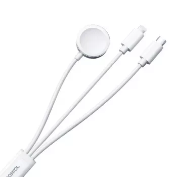 Magnetinis krovimo kabelis Joyroom S-IW008 Lightning USB-C 5V 1,2 m baltas