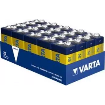 Baterija Varta Longlife 9V E-Block – pakuotė po 20 vnt.