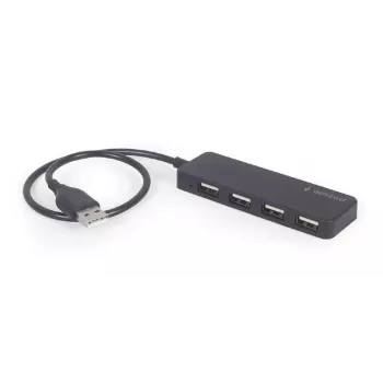 USB 2.0 4 prievadų kompaktiškas šakotuvas Gembird UHB-U2P4-06