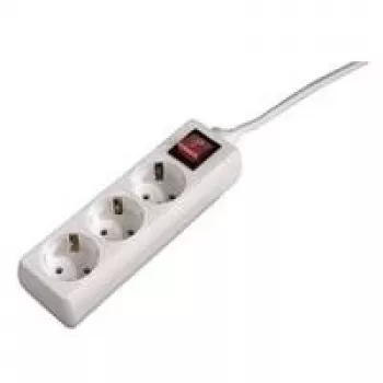 Hama 00108815 apsauginis filtras nuo įtampos šuolių, baltas, 3 AC lizdai, 230 V, 5 m