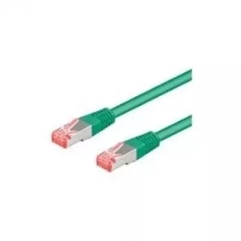 Wentronic Goobay CAT 6a Patch kabelis, S/FTP (PiMF), žalias, 2 m - LSZH be halogenų, varis (93742)