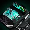 Monoblokas EK Water Blocks Akrilas Žalvaris Juodas Sidabrinis