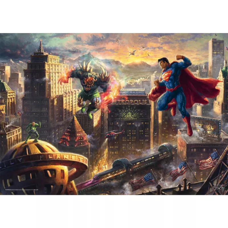 Thomas Kinkade Studios: DC Superman – Žmogus iš plieno, 1000 dalių dėlionė