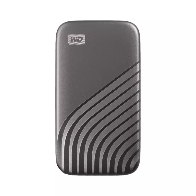 WD My Passport SSD WDBAGF0040BGY - SSD - šifruotas - 4 TB - išorinis (nešiojamas) - USB 3.2 Gen 2 (USB-C jungtis) - 256 bitų AES - pilka