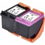 Renkforce rašalo rinkinys, skirtas HP 62 (N9J71AE) – suderinamas juodos, žydros, raudonos, geltonos spalvų rinkinys RF-I-HP62BKCMY2PK RF-5705430 (RF-5705430)