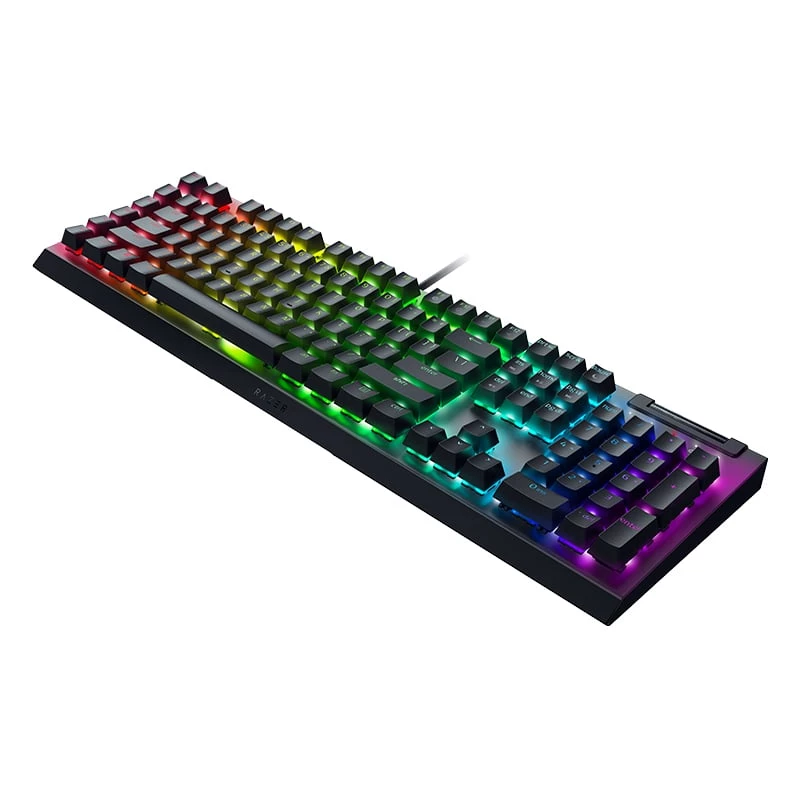 Razer BlackWidow V4 X mechaninė žaidimų klaviatūra, Yellow jungikliai, US išdėstymas, laidinė, juoda