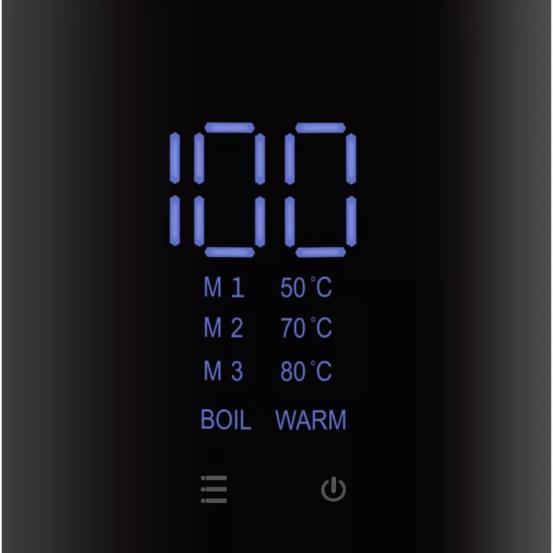 Elektrinis virdulys ProfiCook PCWKS1243 — 1,7 L, 2200 W, temperatūros reguliavimas 50–100 °C, juodas