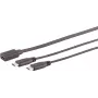 USB kabelis S/CONN 13-20020 USB 2.0 0,3 m USB C 2 x USB C juodas