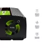 Green Cell PowerInverter LCD 12 V 500W/1000W automobilinis keitiklis su ekranu – gryno sinusinio bangos keitiklis, juodas