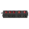Prailginimo laidas LogiLink LPS251 1,5 m 4 AC lizdai vidaus juodas
