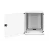 DIGITUS Compact Series DN-19 12-U-S-1 – sieninis tinklo spintas – šviesiai pilka RAL 7035 – 12U – 48,3 cm (19 inch)