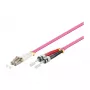 Pataisos laidas LWL Duplex OM4 (daugiamodis, 50/125) LC/ST, LSZH, reversibilus poliškumas, 0,5 m, Good Connections®