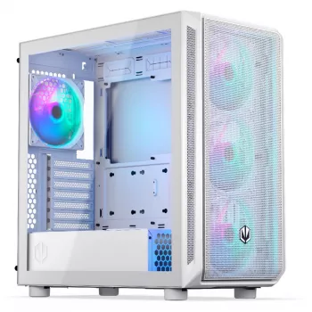 Endorfy Arx 700 ARGB kompiuterio korpusas, Midi-Tower, ATX, grūdintas stiklas - su 4x 140 mm ARGB ventiliatoriais, baltas (EY2A017)