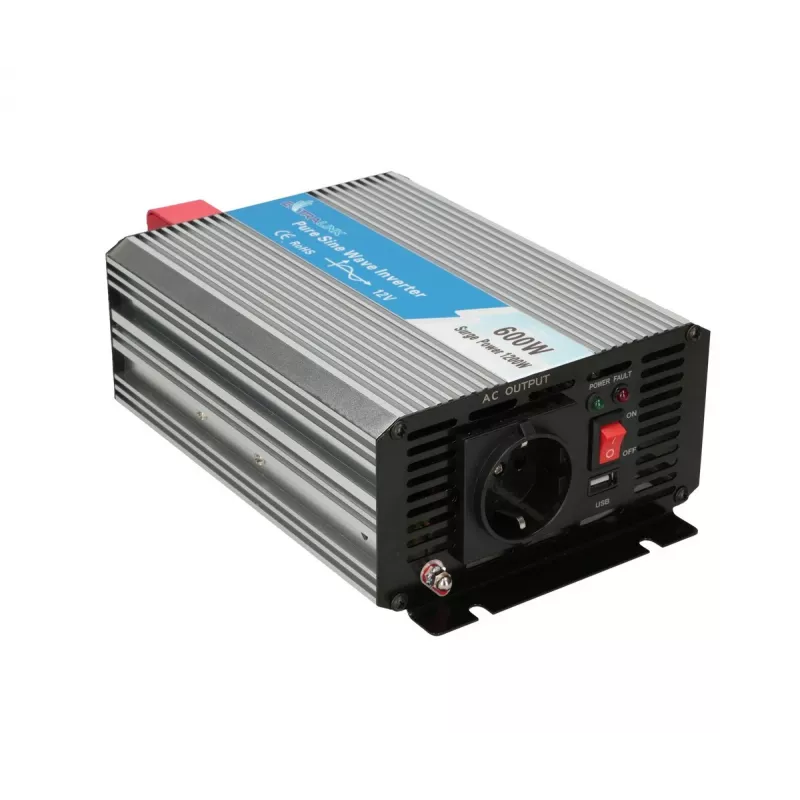 Įtampos keitiklis Extralink OPIP-600W 12V 600W grynas sinusas