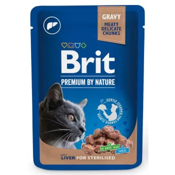 Šlapias ėdalas katėms Brit Premium Liver Sterilised pâté 100 g
