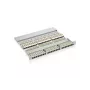 Equip 48 prievadų Cat.6 ekranuotas skirstomasis skydas, juodas, RJ-45, auksiniai kontaktai, Cat6, montavimas stelaže, 1U, juodas