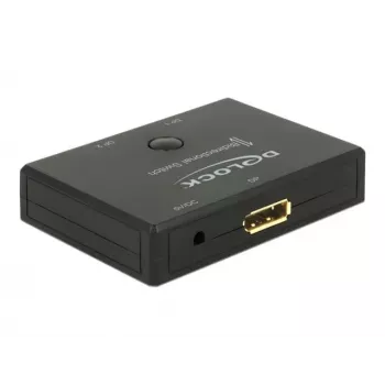 DeLOCK DisplayPort jungiklis, 2 į 1, 4K, juodas