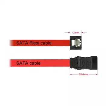 SATA kabelis DeLOCK 0,1m 2xSATAIII