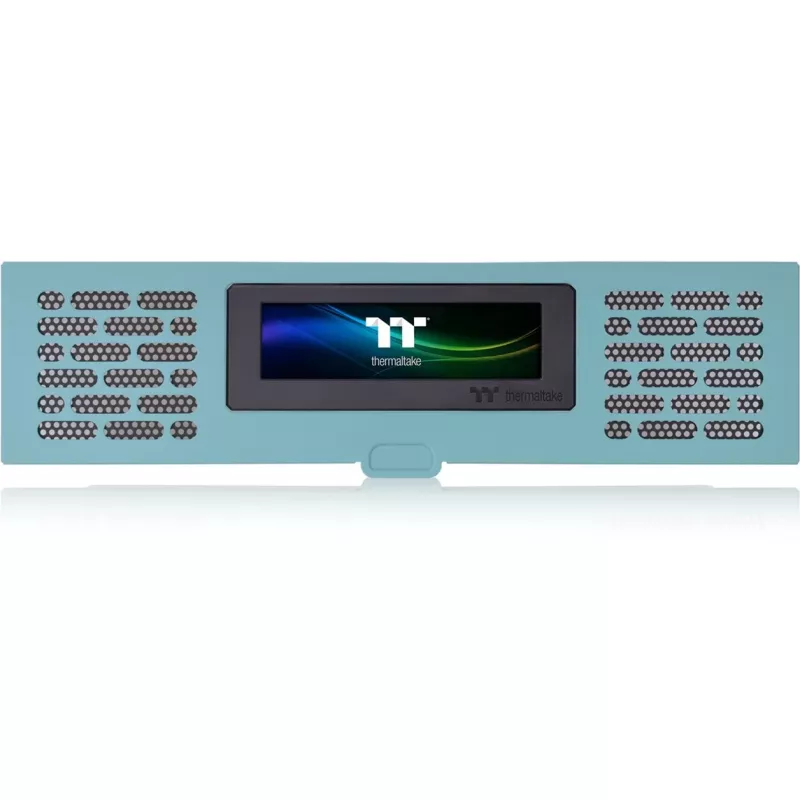 Termaltake AC-067-OOCNAN-A1, pilno bokšto korpuso LCD skydelio rinkinys, turkio spalvos, 5 V, 14 W, 277,5 mm