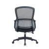 Ergonominė biuro kėdė Up Up Darwin, juoda, juodas audinys + pilkas tinklelis