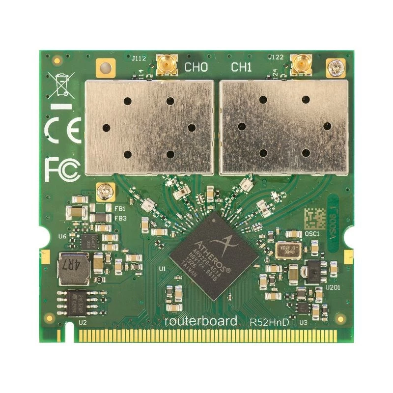 Tinklo plokštė MikroTik R52HND vidinė WLAN