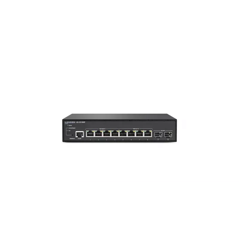 LANCOM GS-3510XP Valdomas L2 2,5G Ethernet (100/1000/2500) Power over Ethernet (PoE) 1U Juodas