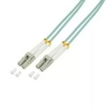 Logilink šviesolaidinis jungiamasis kabelis LC Multi-Mode (M) - LC Multi-Mode (M) - 2 m - OM3 - halogeninis - jūros žalios spalvos (FP3LC02)