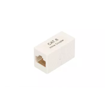 Prijungimo dėžutė Extralink RJ45 CAT6 UTP, plastikinė, balta, 1 vnt.