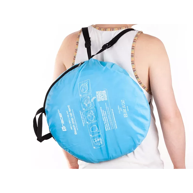 Greitai pastatoma paplūdimio palapinė TRACER Tracer 46954 – lengva, UV apsauga, nešiojama pastogė