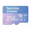 SanDisk Creator microSDXC UHS-I atminties kortelė 256GB, didelis greitis iki 190 MB/s