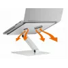 Pasyvus laikiklis Durable 505023 nešiojamam kompiuteriui, sidabrinis, iki 17 colių