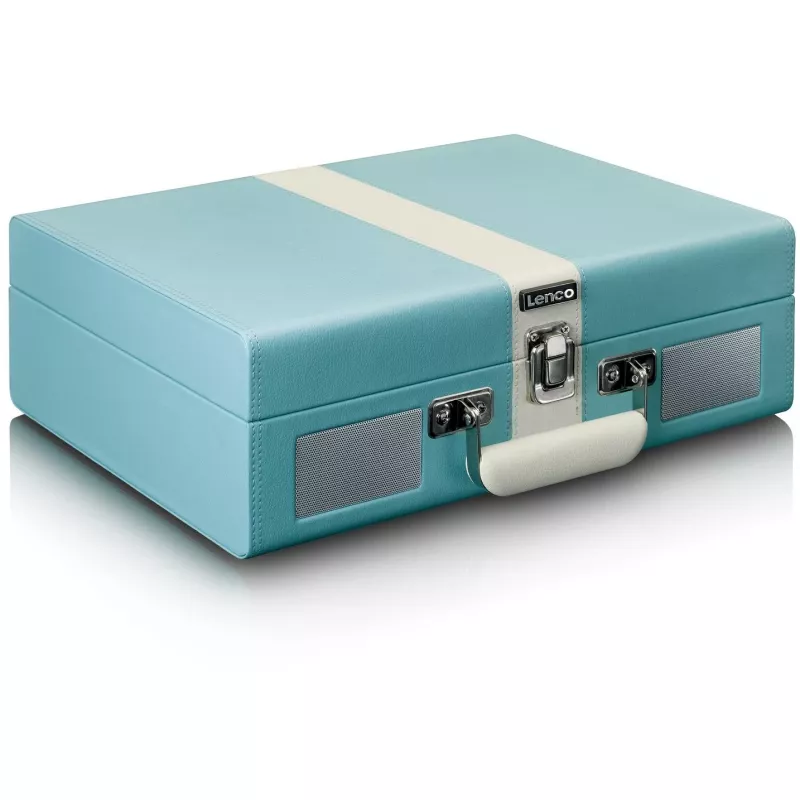 Patefono grotuvas su diržine pavara Lenco TT-110 Blue White Semi Automatic