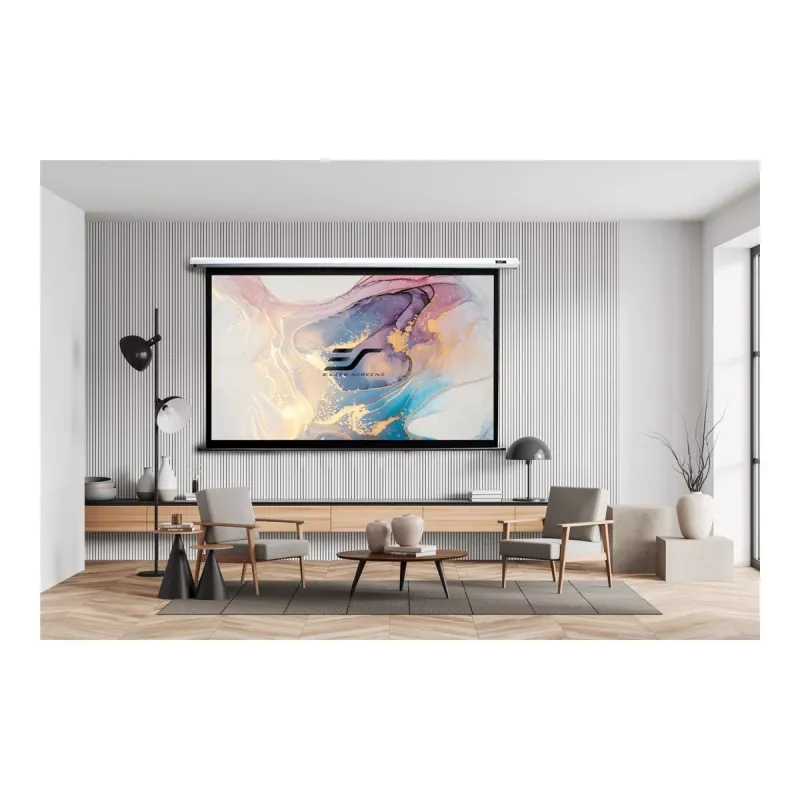 Elite Screens Electric100XH Projection Screen White – 100 colių motorizuotas ekranas