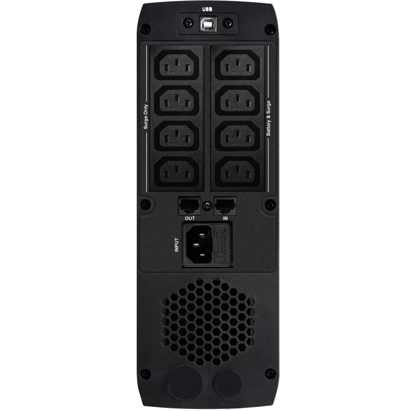 UPS PowerWalker VI 1500 CSW IEC linijinis-interaktyvus 1.5 kVA / 900 W, gryno sinuso, 8 lizdai, LCD