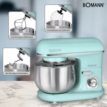 Bomann KM 6030 CB virtuvinis kombainas 1100 W 5 L Mėtų spalva