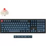 Keychron V6 Max, Gaming klaviatūra, juoda/mėlynai pilka, DE išdėstymas, Gateron Jupiter Red, Hot-Swap, RGB