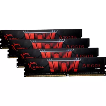 DIMM 64 GB DDR4-3200 (4x 16 GB) Quad-Kit, Arbeitsspeicher F4-3200C16Q-64GIS, Aegis, INTEL XMP