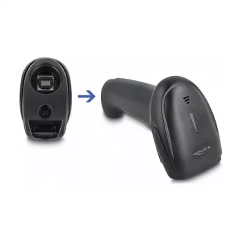Nešiojamas brūkšninių kodų skaitytuvas DeLOCK 90564 1D lazerinis Bluetooth USB