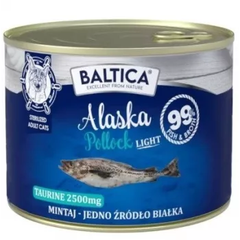 BALTICA Excellent Monoprotein Pollock Light - šlapias ėdalas katėms - 185 g