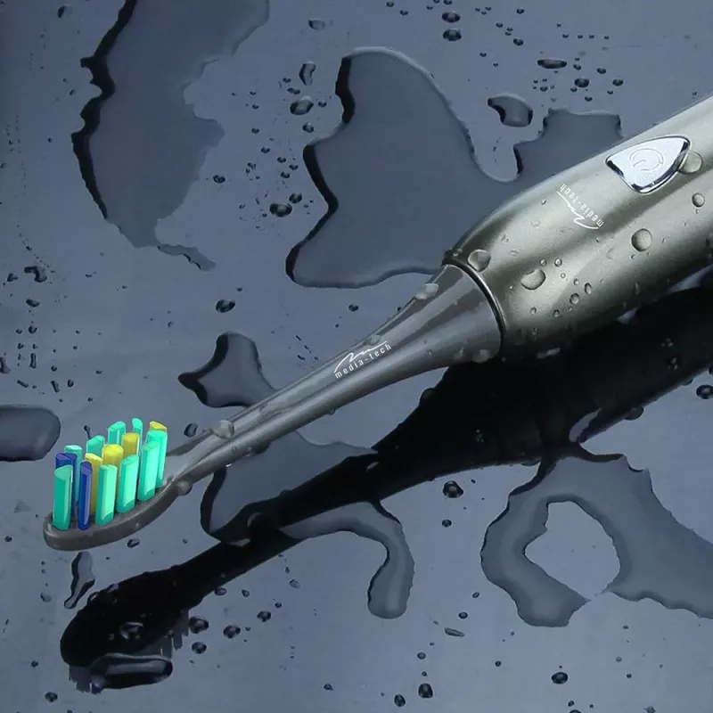 Dantų šepetėlis Media-Tech SONIC WAVECLEAN suaugusiems Ruda